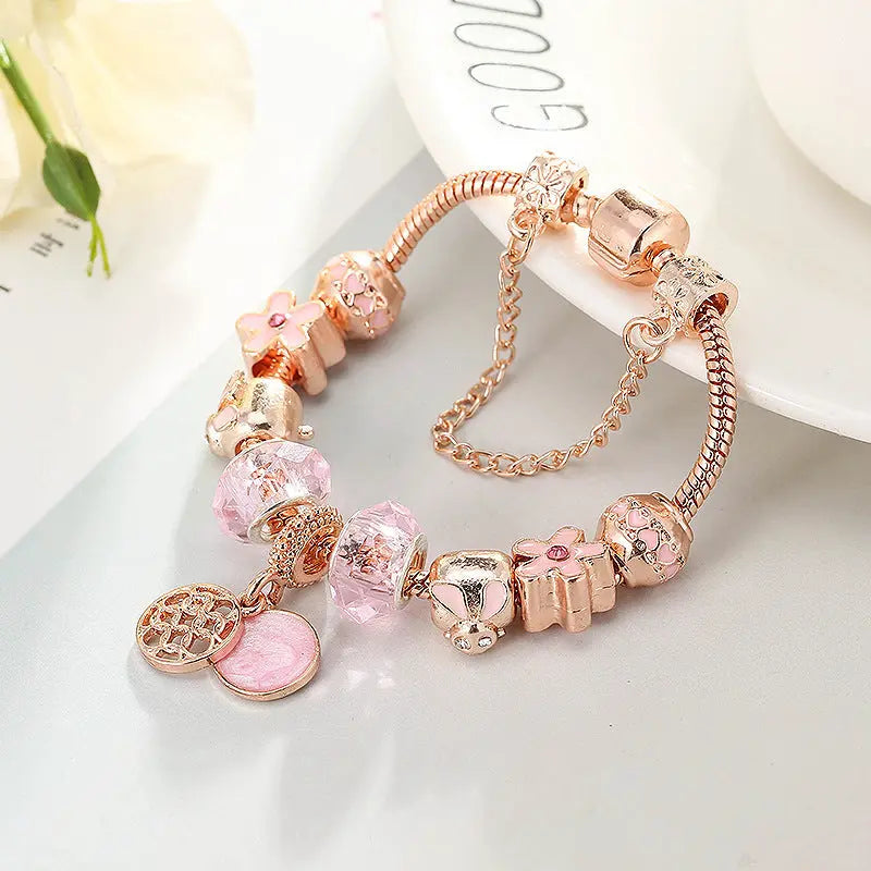 Fashion Love Geometric Rose Gold Bracelet Women's Jewelry Cjdropshipping