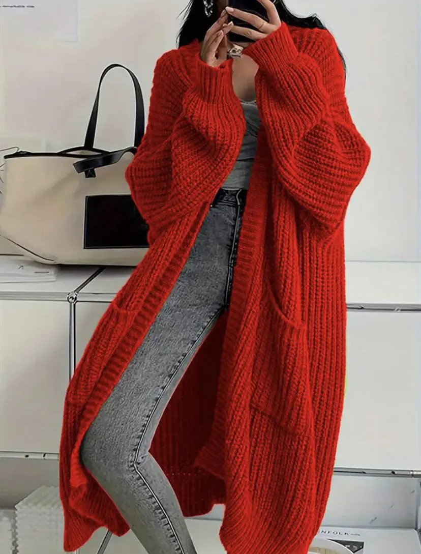 Idle Style Loose Thick Knitted Coat For Women JNi3 shop