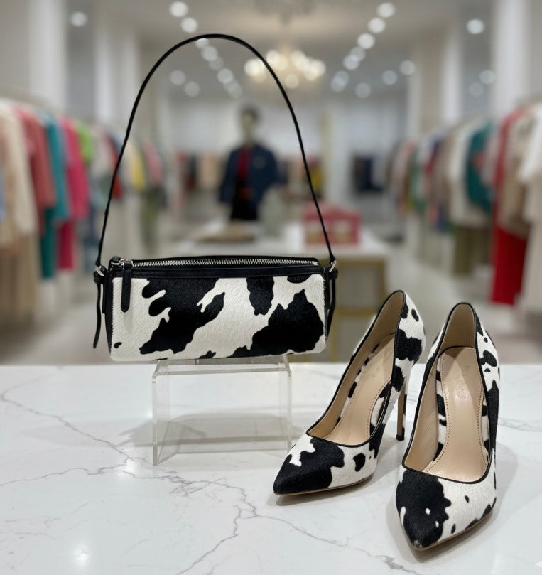 Animal print shoes and bags, leopard print,cow print,Zebra print Shoes and Handbags