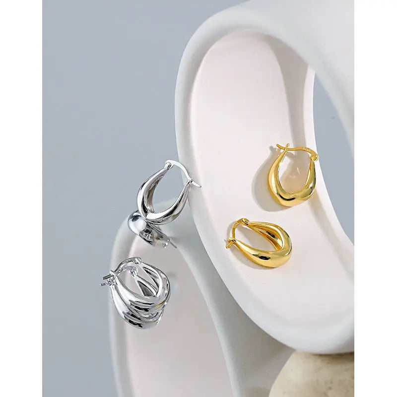 Personalized S925 Sterling Silver For Women Silver Earrings - JNi3 shop