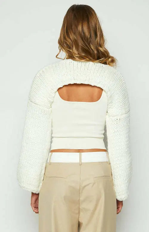 Temperament Long Sleeve Short Casual Sweater