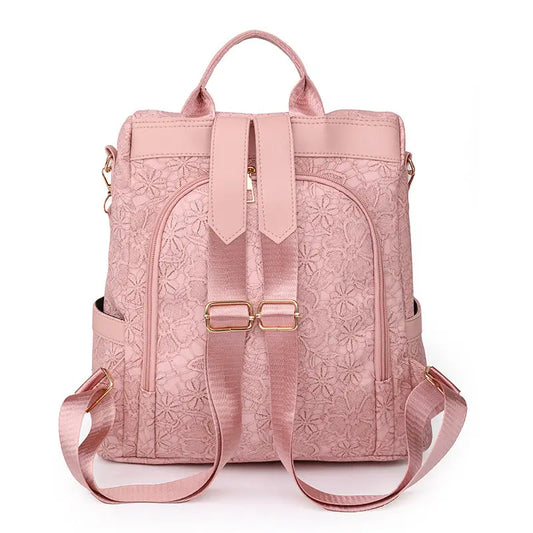 Women's Casual Backpack With Soft Texture Dropshipman