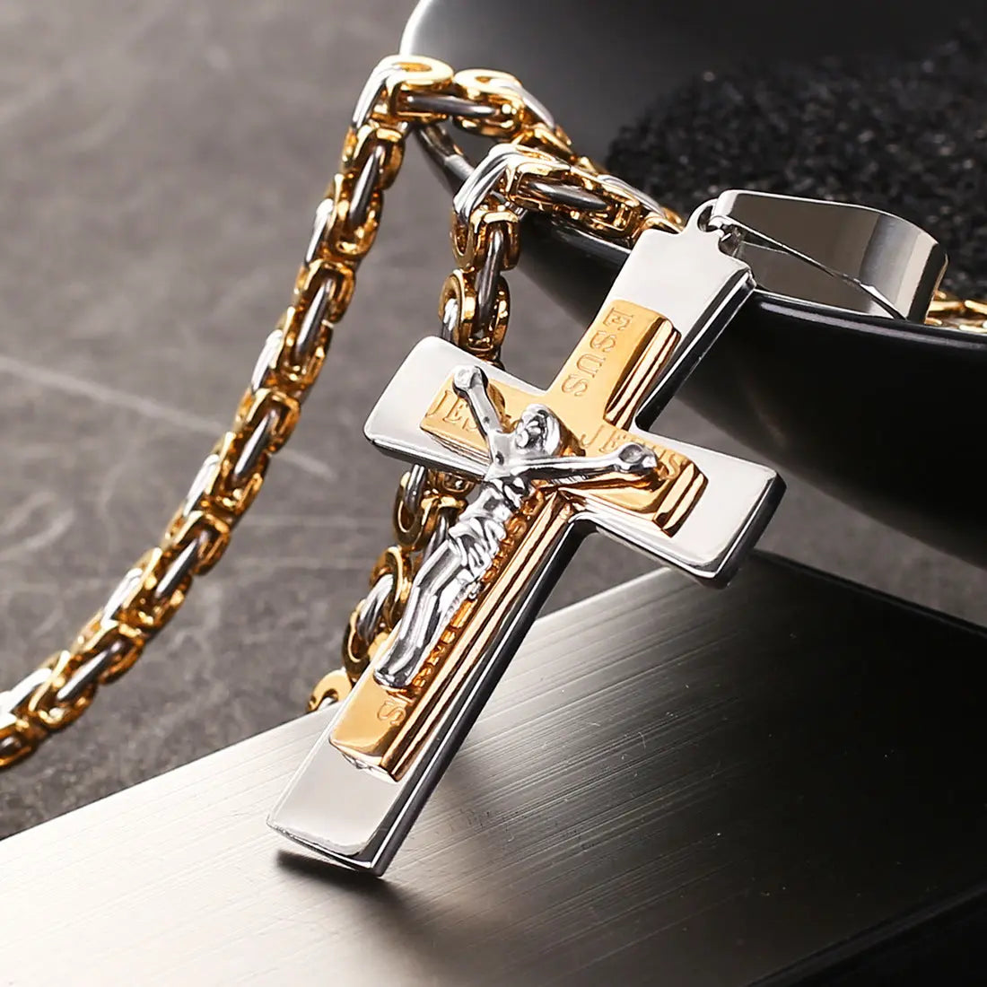 Exquisite Jewelry Gold Cross Pendant Necklace Cjdropshipping