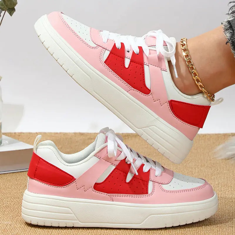 Ins European And American Fashion Platform Couple's Soft Bottom Comfortable Board Shoes Can Be Tie Up Dropshipman