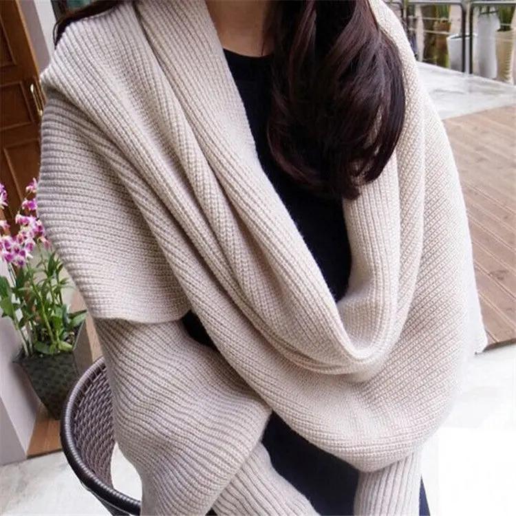 Sweater Scarf Cashmere Ladies Girl Woman Clothing Casual Wear Cjdropshipping