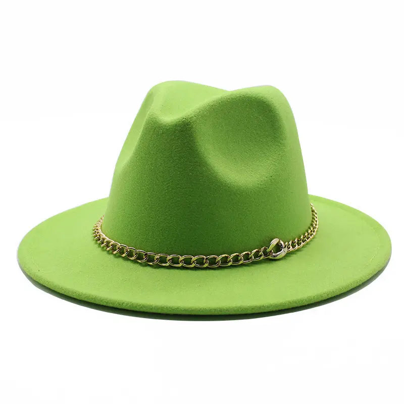Broad-brimmed Hat Fashion Flat Brim Top Hat Men Women Cjdropshipping