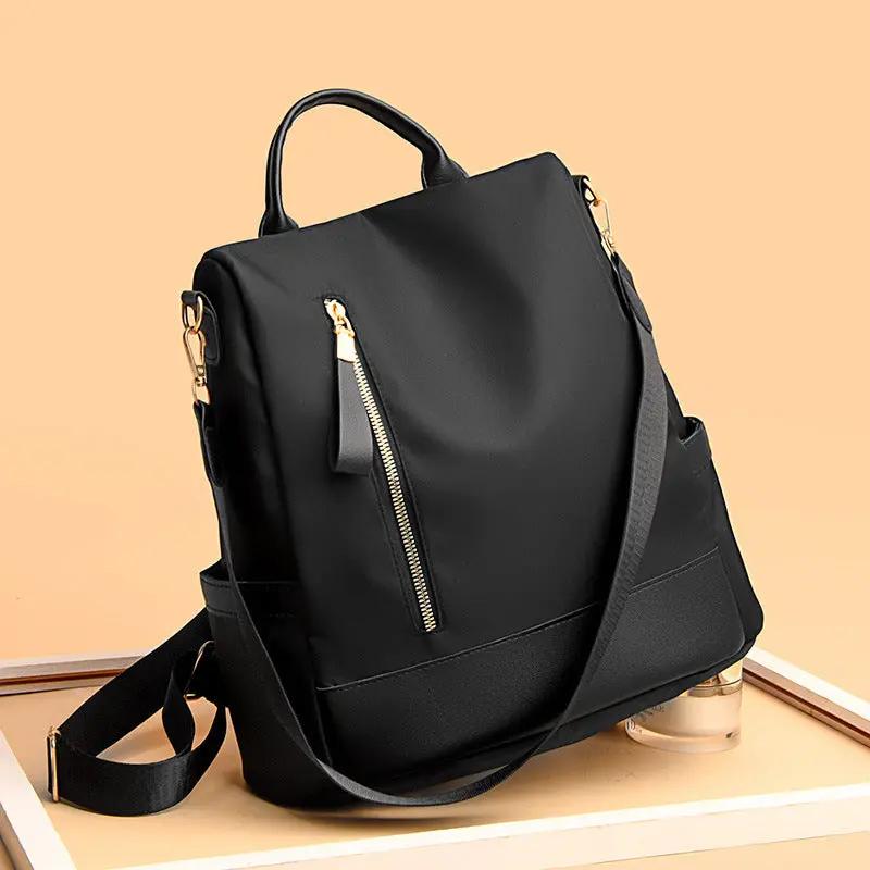 Fashion Simple Solid Color Three-purpose Anti-theft Backpack Outdoor Cjdropshipping