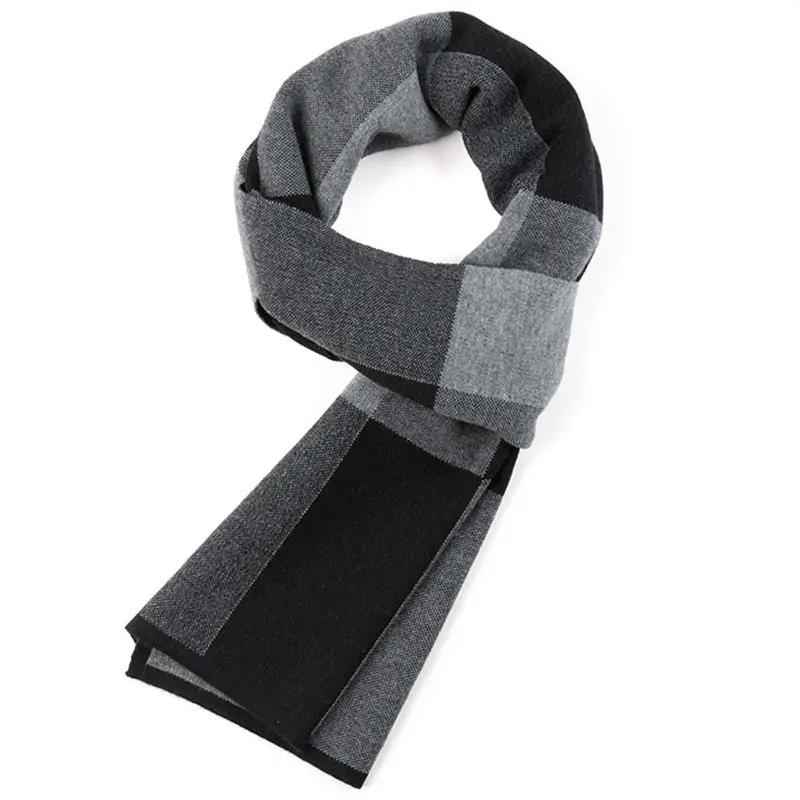 Plaid men scarf knitted scarf Cjdropshipping