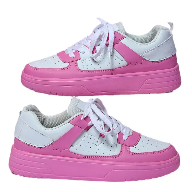 Ins European And American Fashion Platform Couple's Soft Bottom Comfortable Board Shoes Can Be Tie Up Dropshipman