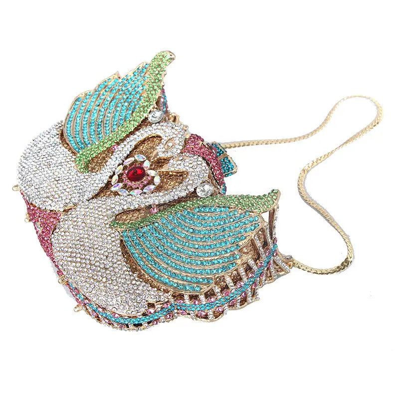 Color Moon Full Swan Small Bag Sequins Set With Diamonds Cjdropshipping