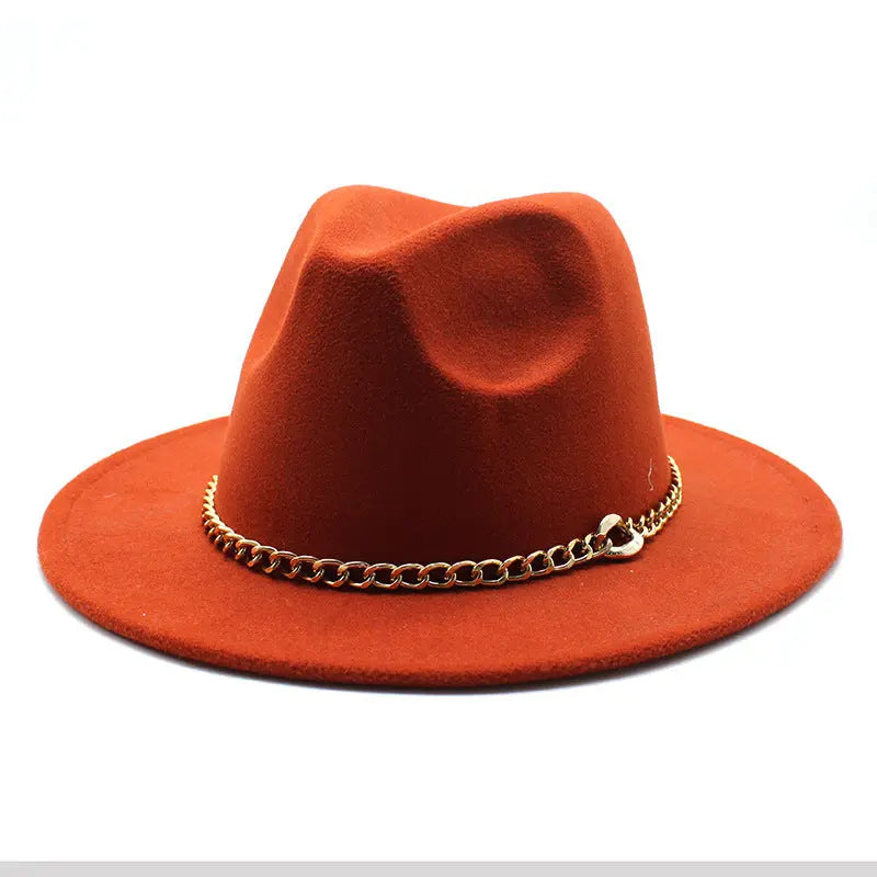 Broad-brimmed Hat Fashion Flat Brim Top Hat Men Women Cjdropshipping