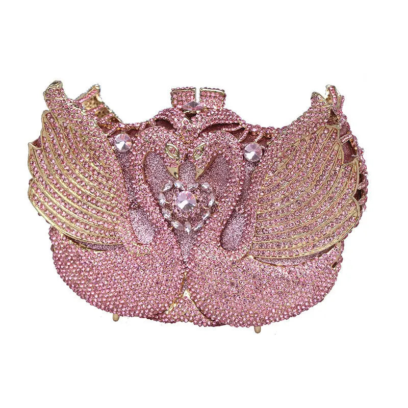 Color Moon Full Swan Small Bag Sequins Set With Diamonds Cjdropshipping