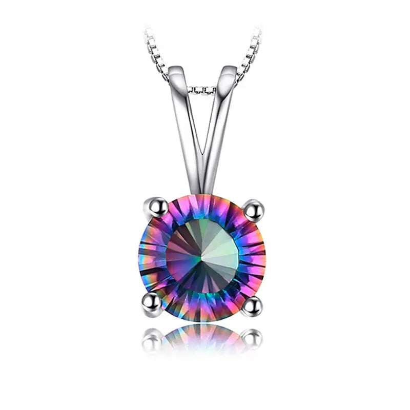 925 Silver rainbow Stone fashion ladies jewelry JNi3 shop