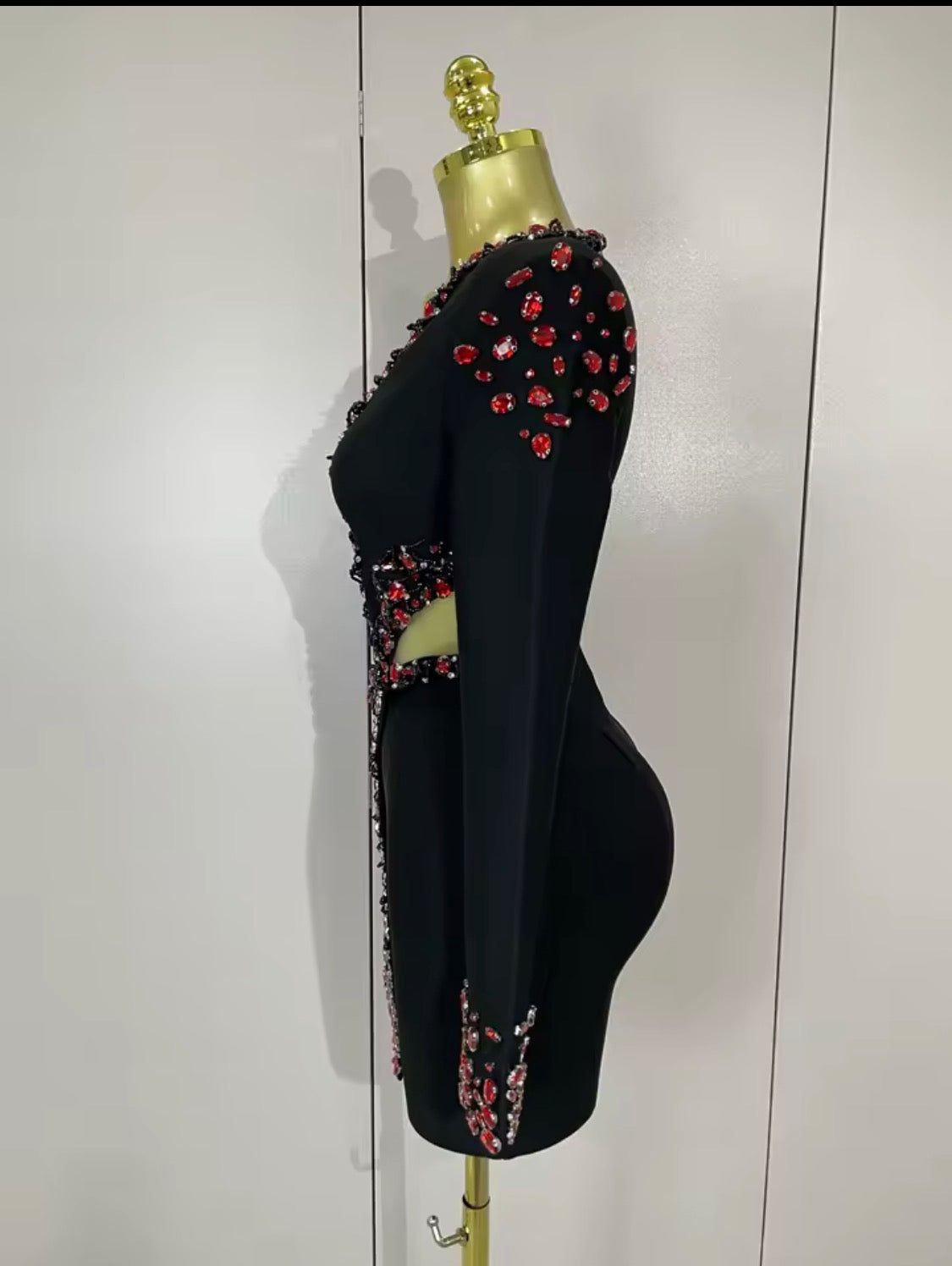 Luxury Crystal Rhinestone Blazer Mini Dress, Beaded Fringe Formal Party Gown, Sculptural Lapel Evening Cocktail Dress, Birthday Outfit Women