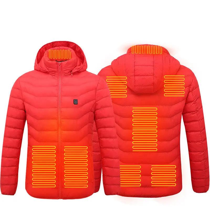 New Heated Jacket Coat USB Electric Jacket Cotton Coat Heater Thermal Clothing Heating Vest Men's Clothes Winter Cjdropshipping