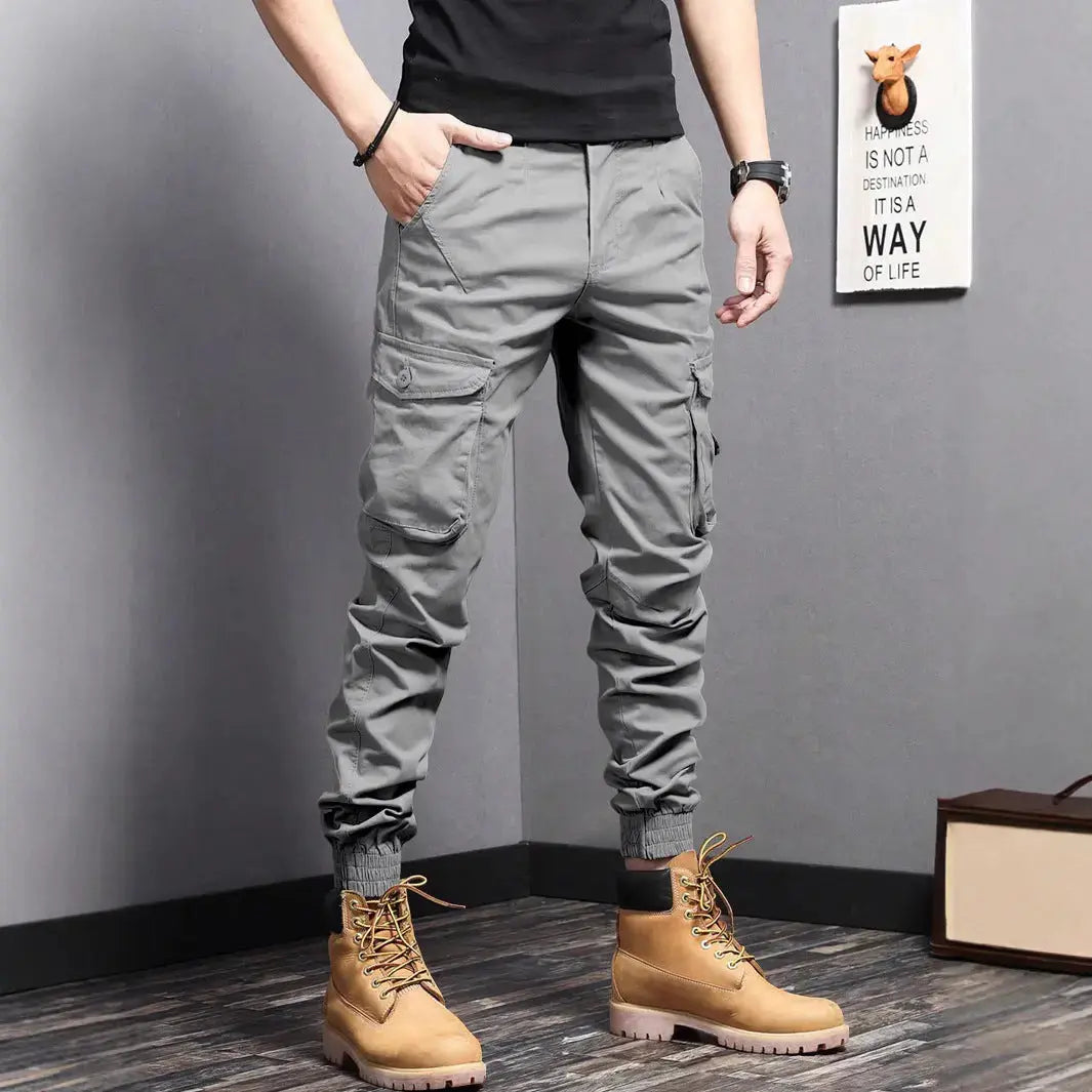 Men's fall ready Gray sweater 4 piece outfit - JNi3 shop