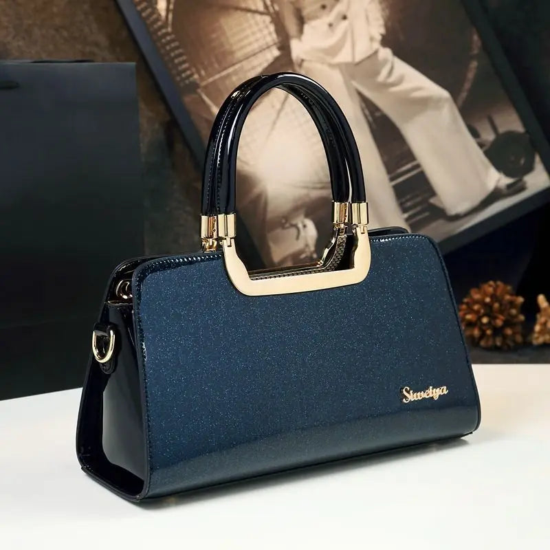 Cowhide Women's Patent Leather Handbag Crossbody Bag Cjdropshipping