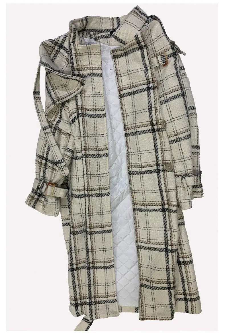 High Sense Autumn And Winter Woolen Coat Female Long Thickened JNi3 shop