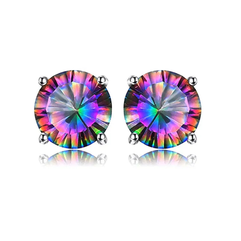 925 Silver rainbow Stone fashion ladies jewelry JNi3 shop