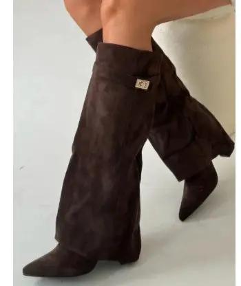 Lock Pants Boots Knight Boots Mid-calf Cjdropshipping