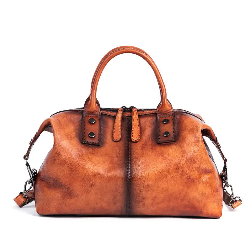 Retro Female Bag Head Layer Cowhide Ladies Handbag Rub Color Single Shoulder Messenger Bag Large Capacity JNi3 shop