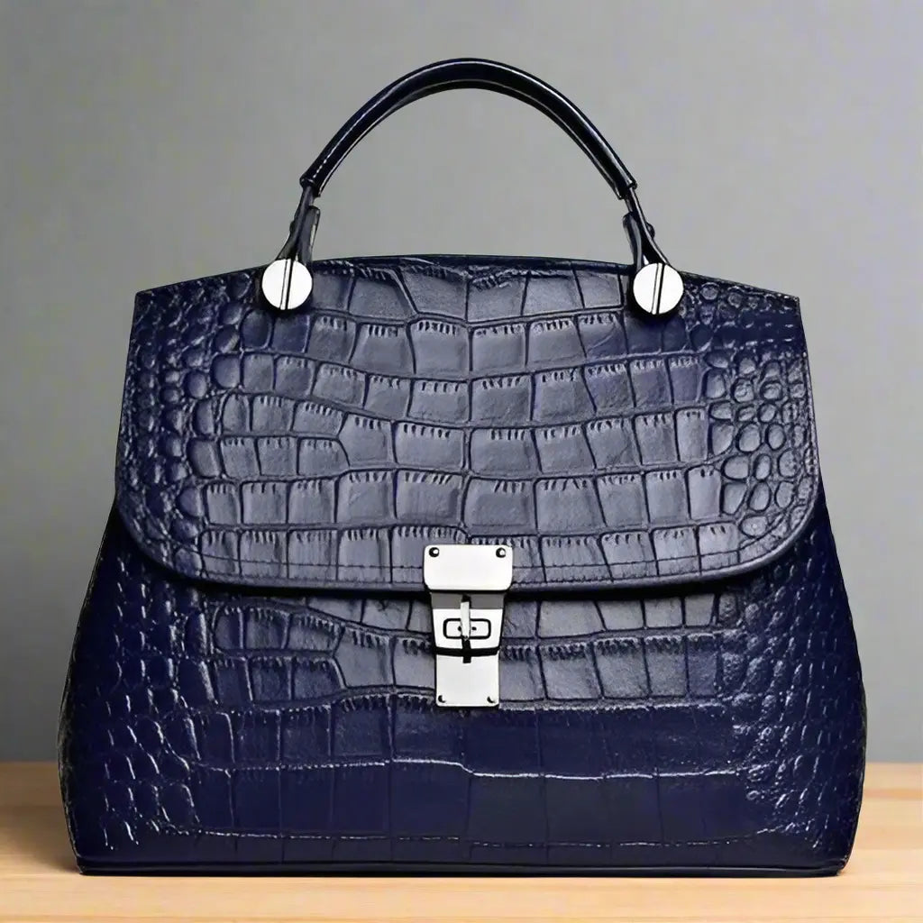 Women's First Layer Cattlehide Leather Fashion Handbag Dropshipman