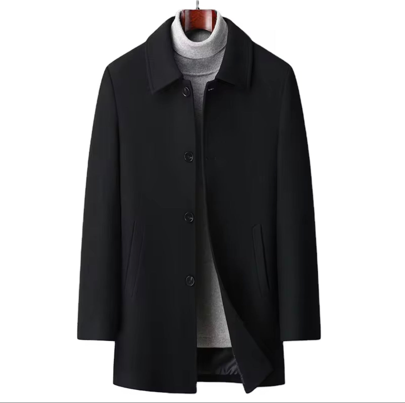 Men’s  thickened wool coat