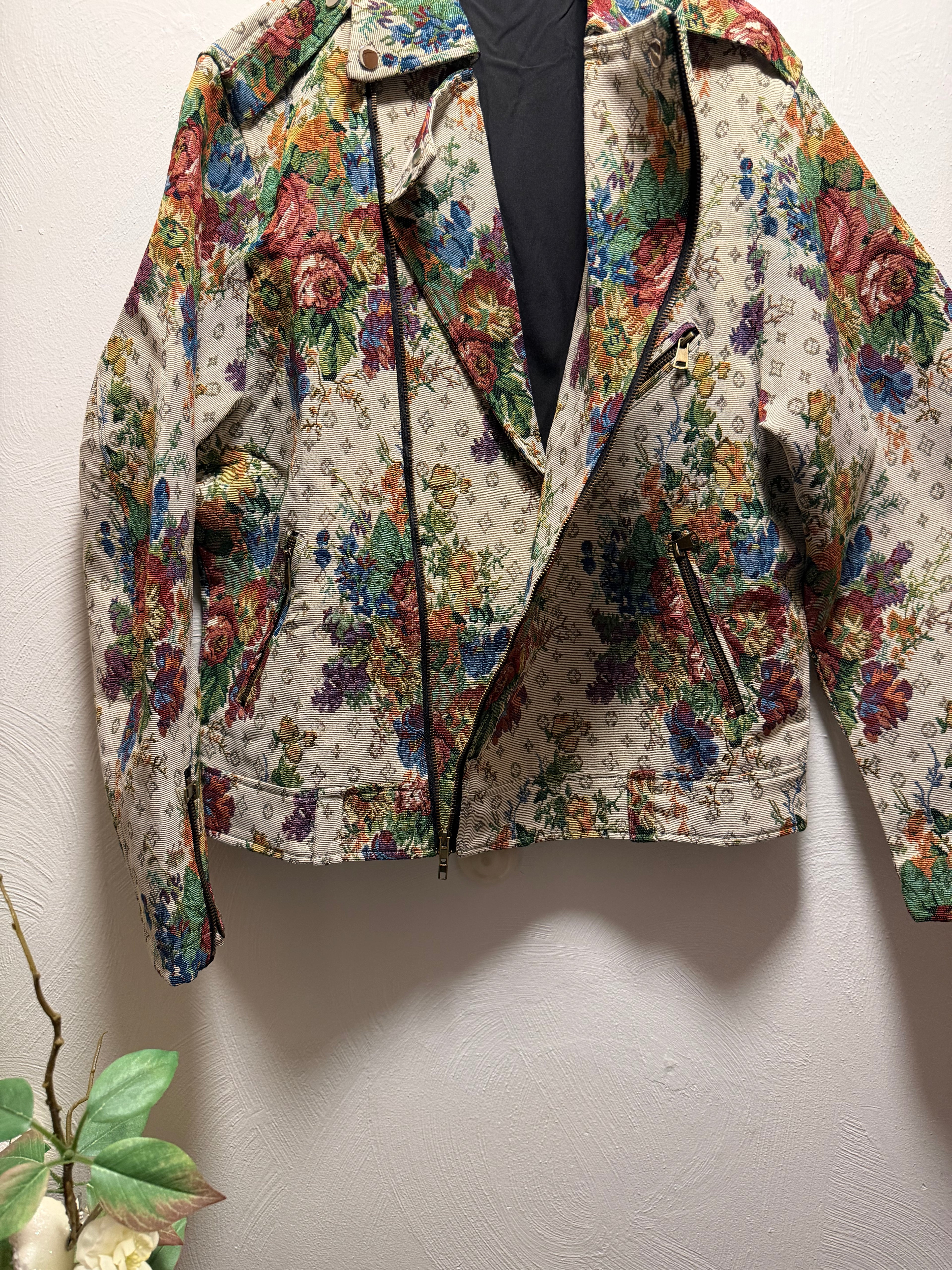 Men's Tapestry Biker Jacket
