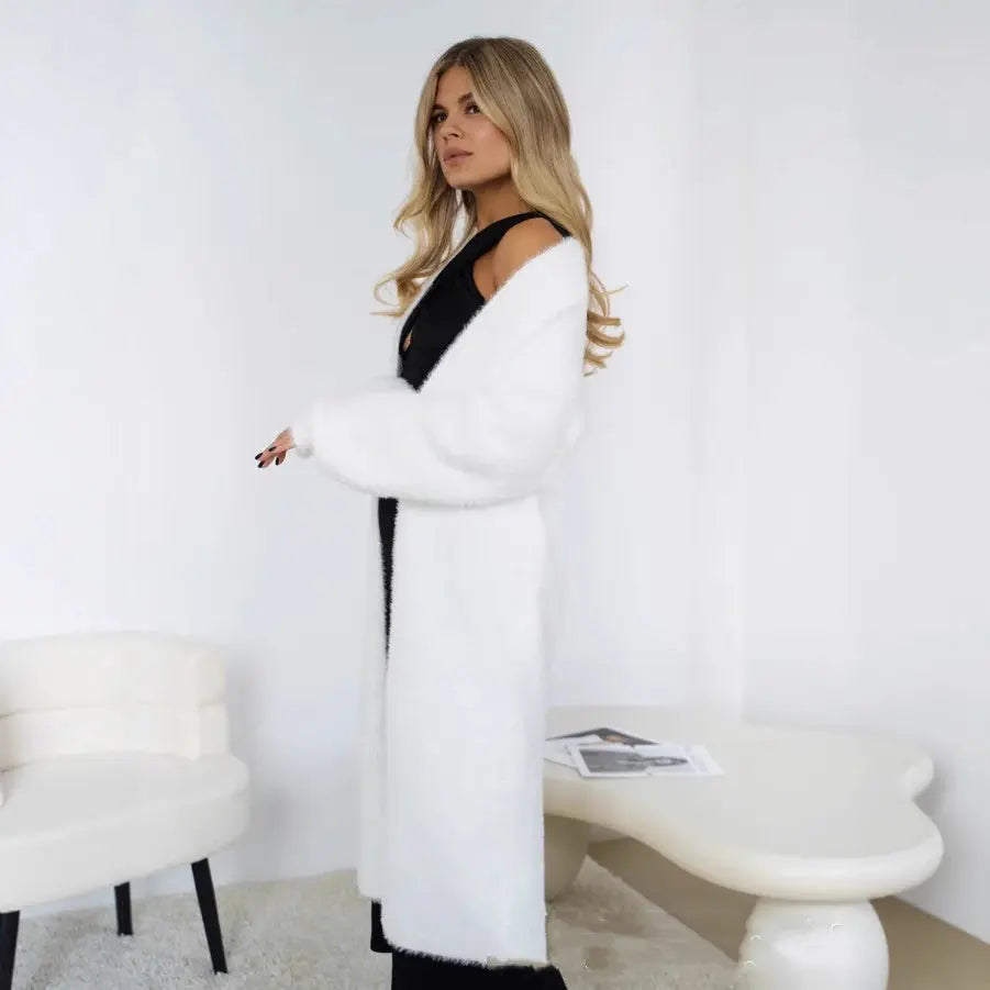 Long Knitted Cardigan Coat For Women Dropshipman