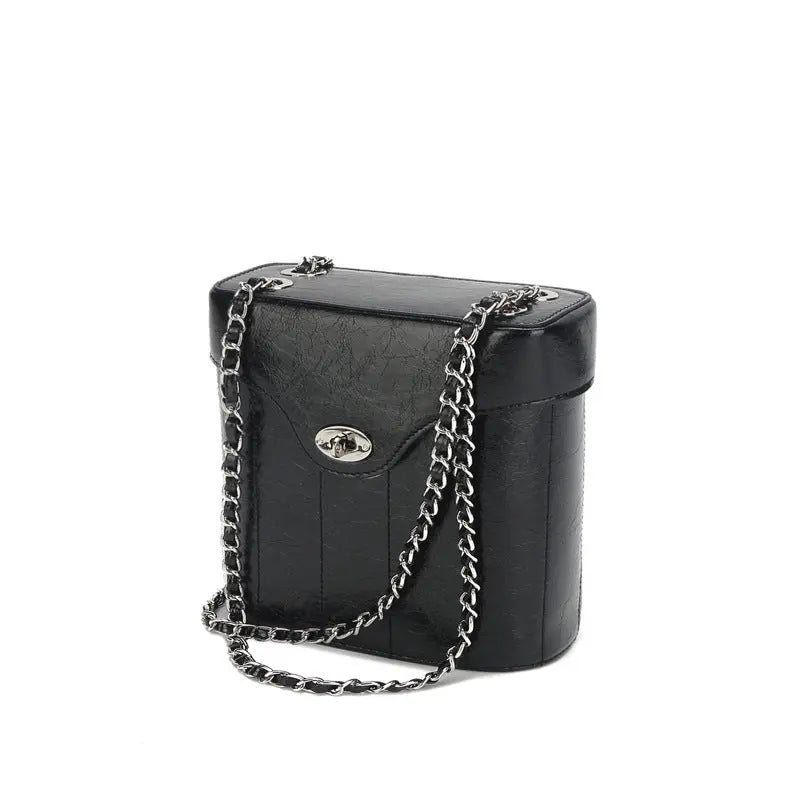 Chain Genuine Leather Bag Women's Crossbody Small Square Bag Cjdropshipping