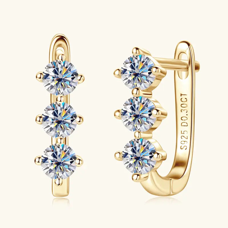 Moissanite Earrings For Women Temperament Wild - JNi3 shop