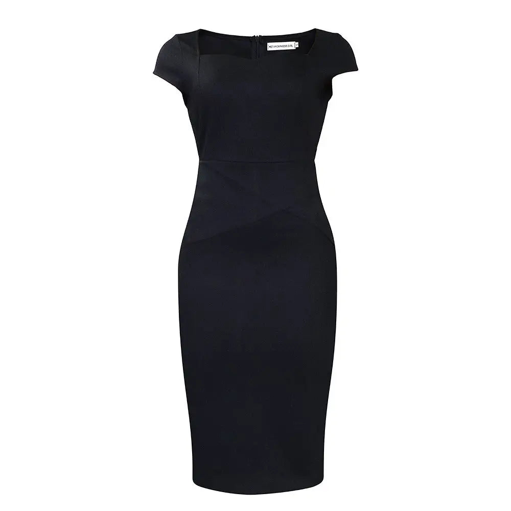 Solid Color Sheath Work Dress Cjdropshipping