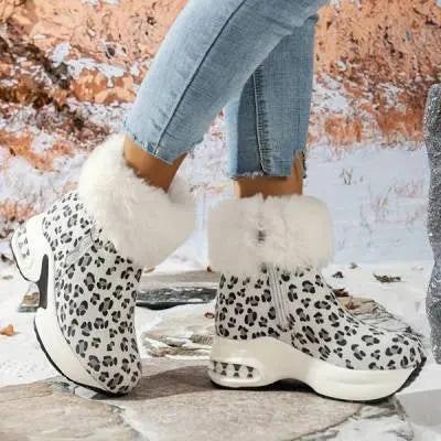 New short tube Mid Heel women's boots in winter Cjdropshipping