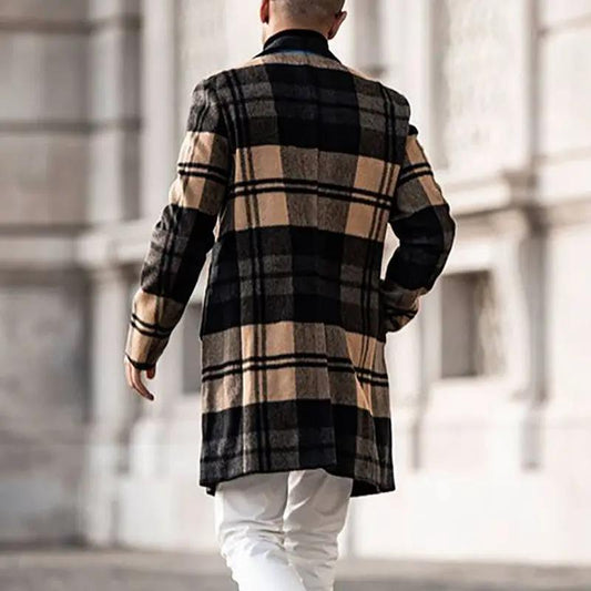 Double-sided woolen coat mid-length coat null