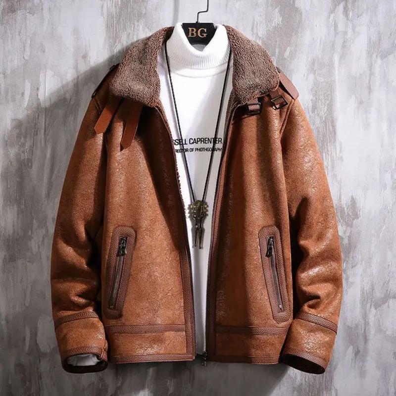 Men's Fashionable Lamb Fur Coat null