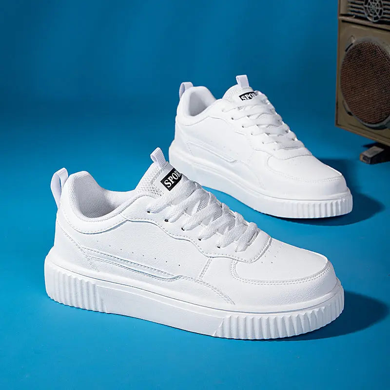 Breathable Versatile White Shoes Korean Style For Students Dropshipman