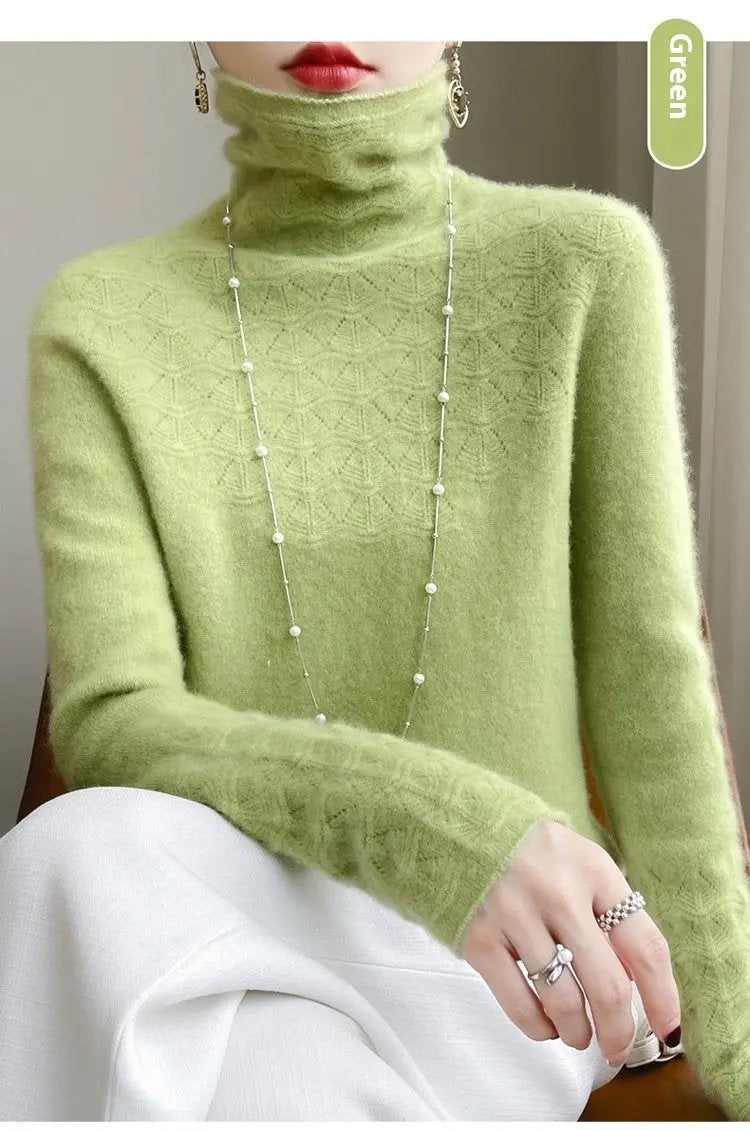 Pile Collar Turtleneck Sweater Short Autumn And Winter Women Cjdropshipping