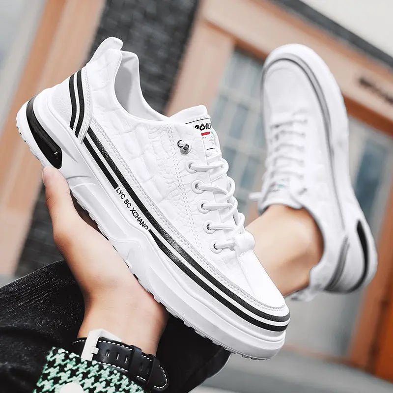 Youth Outdoor Sneakers Low-top Slip-on Casual Shoes Canvas White Shoes Dropshipman