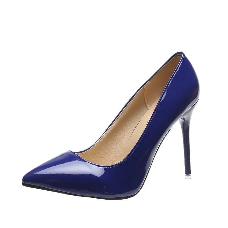 Pointed Stiletto Low-cut Heel Shoes Plus Size Women Cjdropshipping