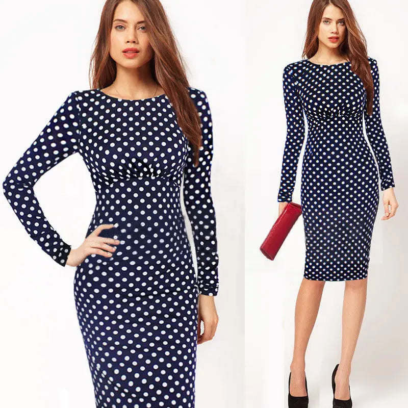 Long-sleeved slim-fit bodycon dress Cjdropshipping