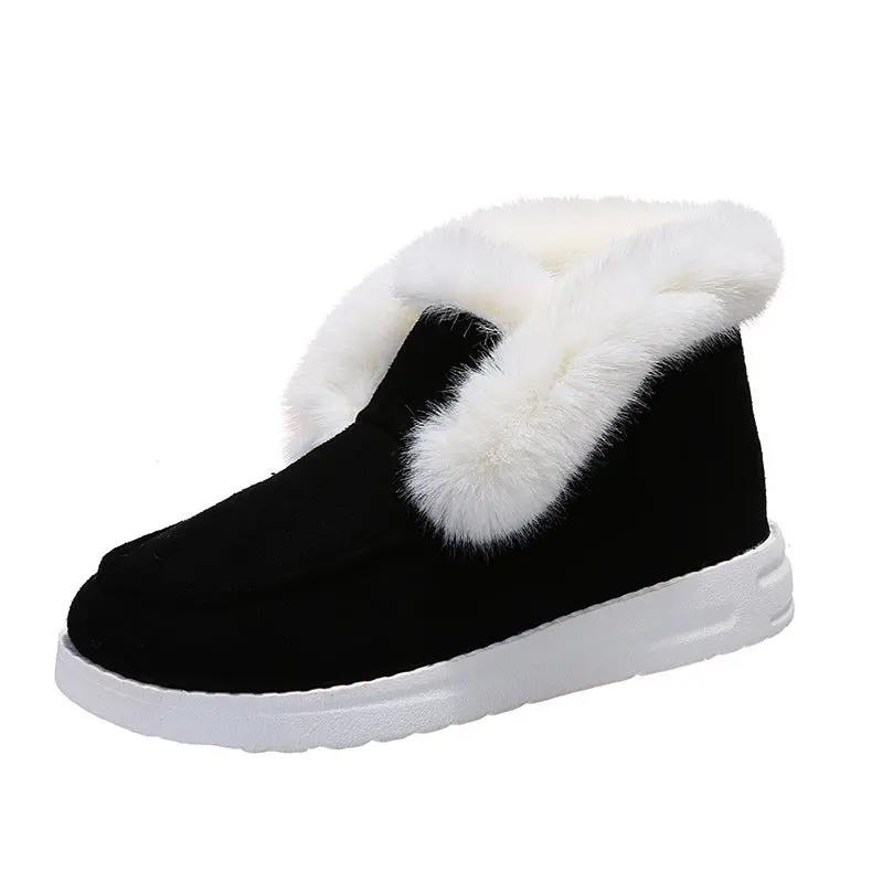 Snow Boots Warm Winter Shoes Plush Fur Ankle Boots Women Cjdropshipping