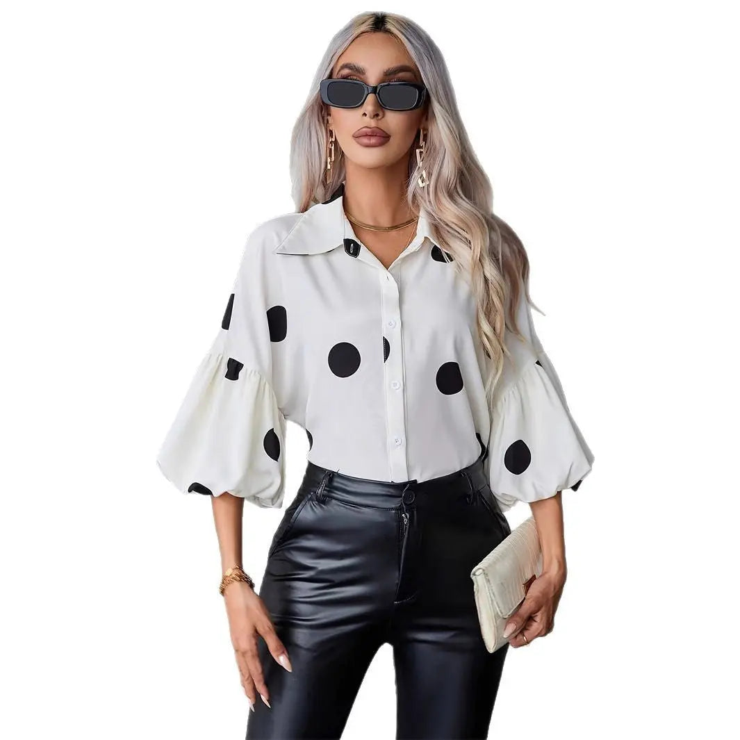 European And American New Women's Tops Fashion Elegant Shirt Cjdropshipping