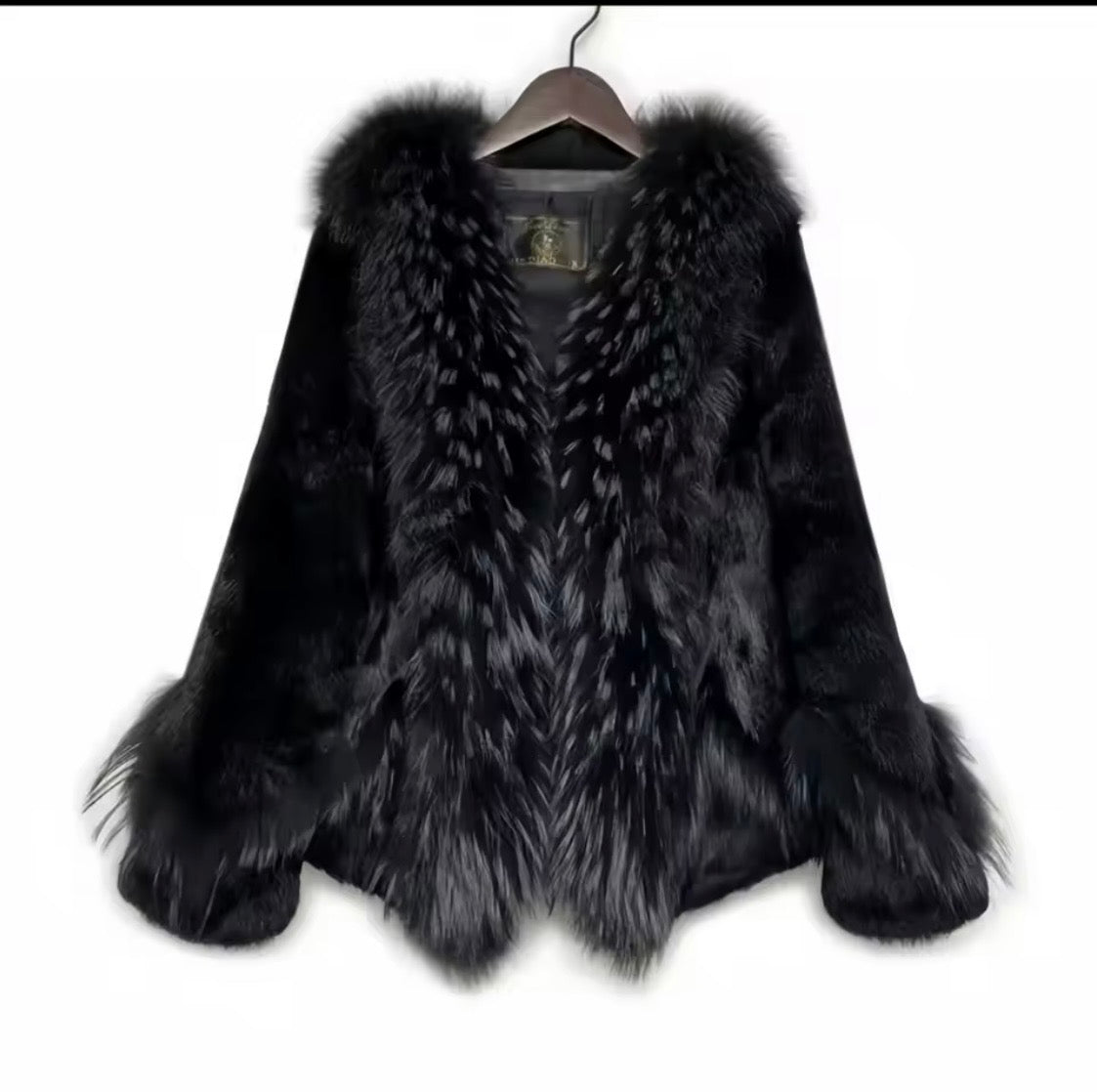 Luxury Real Rex Rabbit Fur Coat