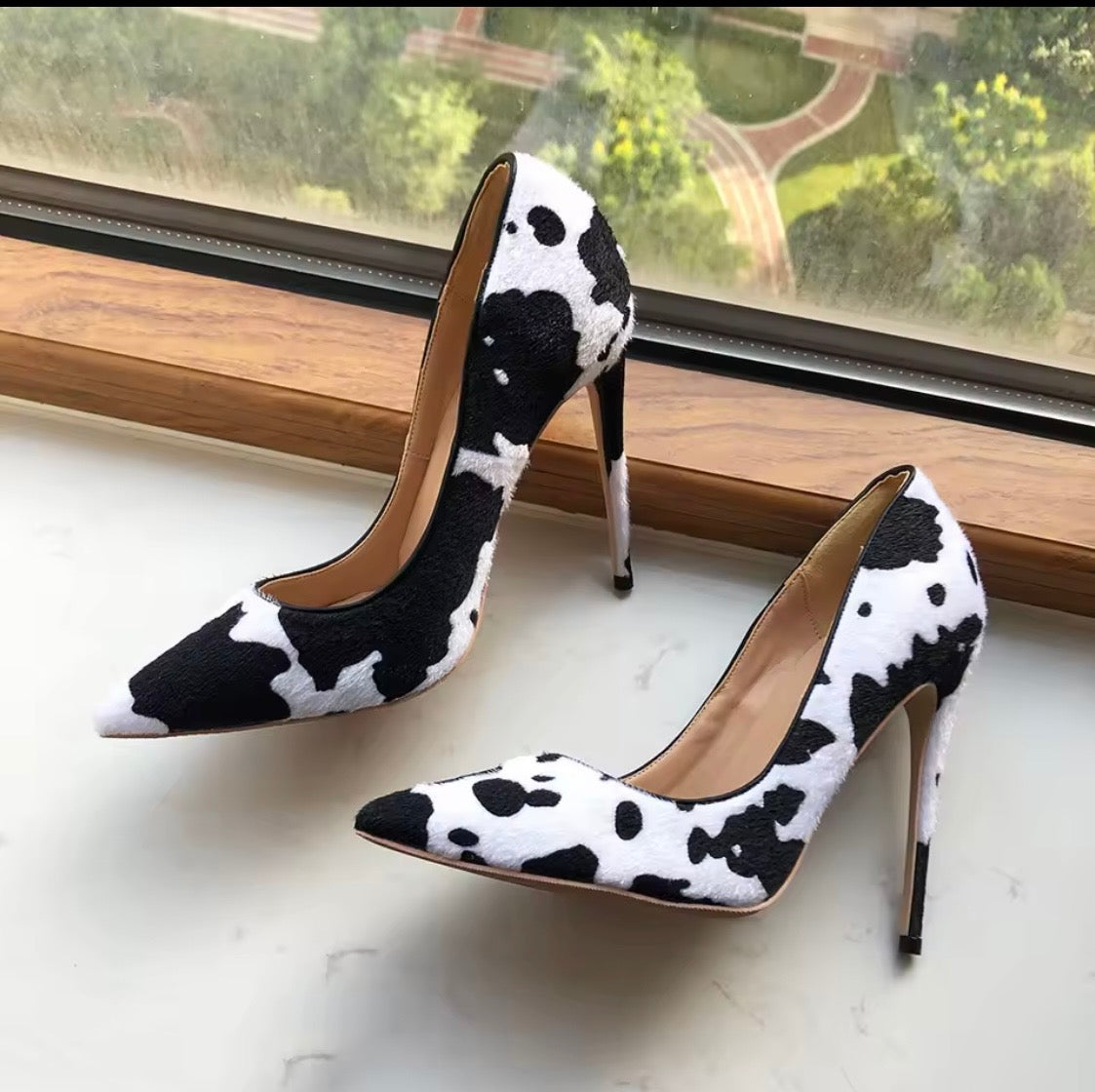 Animal print shoes and bags, leopard print,cow print,Zebra print Shoes and Handbags