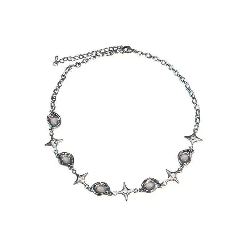 Asterism Bubble Irregular Metal Cold Style Hip Hop Men And Women Clavicle Chain - JNi3 shop