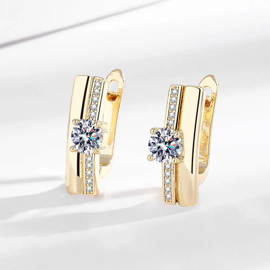 Zircon Geometric Exaggerated Big Hoop Earrings JNi3 shop