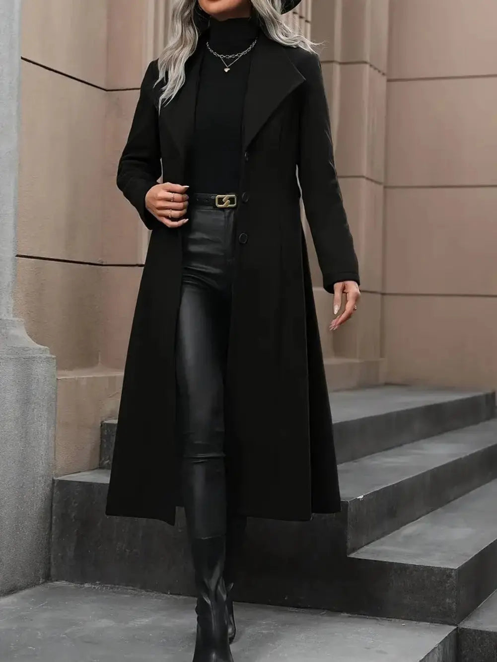 Women's Minimalist Basic Belt King-size Coat Cjdropshipping