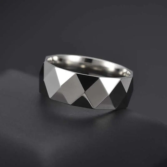 Titanium Steel Diamond Face Ring JNi3 shop