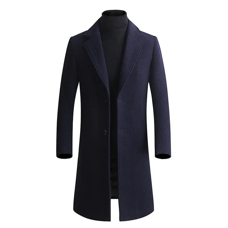 Plain wool trench coat null
