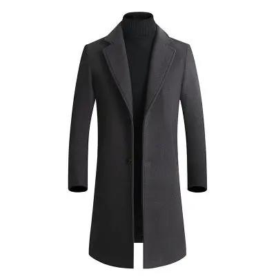 Plain wool trench coat null